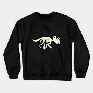 Skeleton of a Stegosaurus Dinosaur Crewneck Sweatshirt